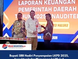 Bupati SBB Hadiri Penyampaian LKPD 2025, Inspektur Indra Maruapey: Ini Wujud Akuntabilitas Pengelolaan Keuangan