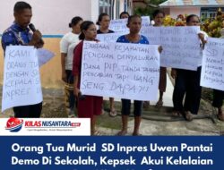 Orang Tua Murid SD Inpres Uwen Pantai Demo Di Sekolah, Kepsek Akui Kelalaian Dan Minta Maaf