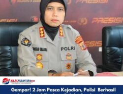 Gempar! 2 Jam Pasca Kejadian, Polisi Berhasil Amankan 2 Terduga Pelaku Pembunuhan Ketua Golkar Marla 