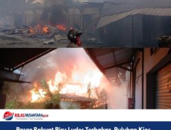Pasar Rakyat Piru Ludes Terbakar, Puluhan Kios Ludes , Petugas Damkar Hadir Terlambat
