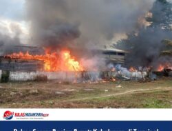 Polres Seram Bagian Barat: Kebakaran di Terminal Pasar Piru Hanguskan 11 Kios dan 4 Basecamp