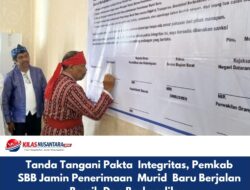 Tanda Tangani Pakta  Integritas, Pemkab  SBB Jamin Penerimaan  Murid  Baru Berjalan  Bersih Dan Berkeadilan