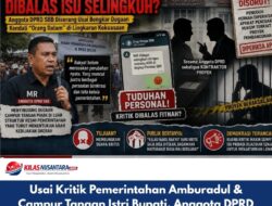 Usai Kritik Pemerintahan Amburadul & Campur Tangan Istri Bupati, Anggota DPRD SBB Kena Tuduhan Fitnah Perselingkuhan
