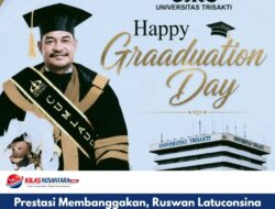 Prestasi Membanggakan, Ruswan Latuconsina Raih Gelar Doktor Terbaik Universitas Trisakti dengan IPK Sempurna 4.00
