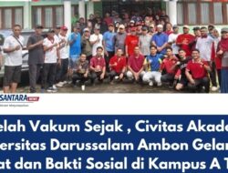 Setelah Vakum , Civitas Akademika Universitas Darussalam Ambon Gelar Jalan Sehat dan Bakti Sosial di Kampus A Tulehu