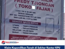 Klaim Kepemilikan Tanah di Sekitar Kantor KPU SBB Muncul ke Publik, Papan Penguasaan Lahan Jadi Sorotan