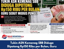 Tukin ASN Kemenag SBB Diduga Dipotong Rp150 Ribu per Bulan, Guru Sebut Modus Pungli