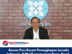 Dewan Pers Kecam Penangkapan Jurnalis Indonesia di Misi Kemanusiaan Gaza, Desak Diplomasi Pemerintah