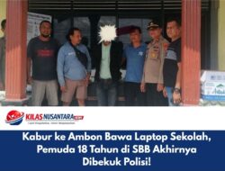 Kabur ke Ambon Bawa Laptop Sekolah, Pemuda 18 Tahun di SBB Akhirnya Dibekuk Polisi!
