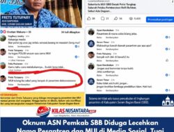 Oknum ASN Pemkab SBB Diduga Lecehkan Nama Pesantren dan MUI di Media Sosial, Tuai Sorotan Publik