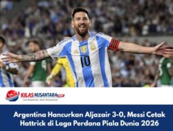 Argentina Hancurkan Aljazair 3-0, Messi Cetak Hattrick di Laga Perdana Piala Dunia 2026