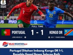 Portugal Ditahan Imbang Kongo DR 1-1, Ronaldo Gagal Bawa Selecao Raih Kemenangan