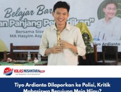 Tiyo Ardianto Dilaporkan ke Polisi, Kritik Mahasiswa Berujung Meja Hijau?