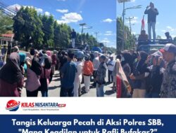 Tangis Keluarga Pecah di Aksi Polres SBB, “Mana Keadilan untuk Rafli Bufakar?”