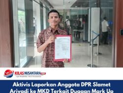 Aktivis Laporkan Anggota DPR Slamet Ariyadi ke MKD Terkait Dugaan Mark Up Titik SPPG MBG