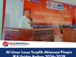 Ali Umar Lessy Terpilih Aklamasi Pimpin IKA Unidar Ambon 2026–2029