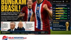 Brasil Tersungkur di Tangan Norwegia, Haaland Kubur Mimpi Selecao Raih Gelar Keenam