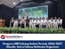 Pengurus HMI Cabang Ambon Periode 2026–2027 Dilantik, Sahrul Solissa Nahkodai Organisasi