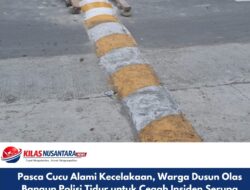 Pasca Cucu Alami Kecelakaan, Warga Dusun Olas Bangun Polisi Tidur untuk Cegah Insiden Serupa