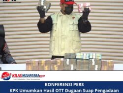 KONFERENSI PERS KPK Umumkan Hasil OTT Dugaan Suap Pengadaan Barang dan Jasa di Lombok Barat