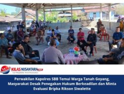 Perwakilan Kapolres SBB Temui Warga Tanah Goyang, Masyarakat Desak Penegakan Hukum Berkeadilan dan Minta Evaluasi Bripka Rikson Siwalette