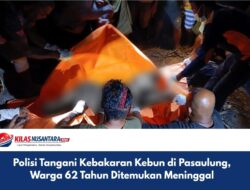 Polisi Tangani Kebakaran Kebun di Pasaulung, Warga 62 Tahun Ditemukan Meninggal