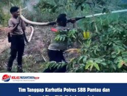 Tim Tanggap Karhutla Polres SBB Pantau dan Tangani Tiga Titik Kebakaran Lahan