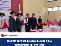 KUA-PPAS 2027 SBB Diusulkan Rp1,007 Triliun, Belanja Daerah Rp1,004 Triliun