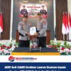 AKBP Andi Zulkifli Serahkan Laporan Kesatuan kepada Kapolres SBB AKBP Refindo Pradikta Rulando