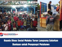Kepala Dinas Sosial Maluku Turun Langsung Salurkan Bantuan untuk Pengungsi Patahuwe