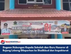 Dugaan Hubungan Kepala Sekolah dan Guru Honorer di Rejang Lebong Dilaporkan ke Disdikbud dan Inspektorat