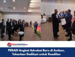 PERADI Angkat Advokat Baru di Ambon, Tekankan Dedikasi untuk Keadilan