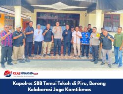Kapolres SBB Temui Tokoh di Piru, Dorong Kolaborasi Jaga Kamtibmas