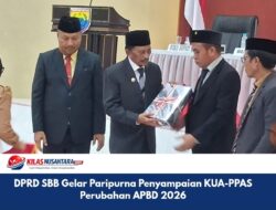 DPRD SBB Gelar Paripurna Penyampaian KUA-PPAS Perubahan APBD 2026