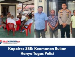 Kapolres SBB: Keamanan Bukan Hanya Tugas Polisi