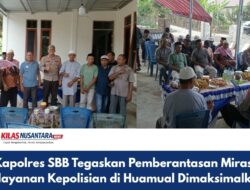 Kapolres SBB Tegaskan Pemberantasan Miras, Pelayanan Kepolisian di Huamual Dimaksimalkan