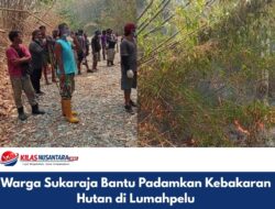Warga Sukaraja Bantu Padamkan Kebakaran Hutan di Lumahpelu