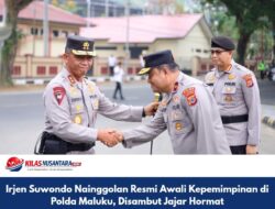 Irjen Suwondo Nainggolan Resmi Awali Kepemimpinan di Polda Maluku, Disambut Jajar Hormat