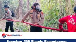 Kapolres SBB Pimpin Pemadaman Karhutla di Eti dan Neniari