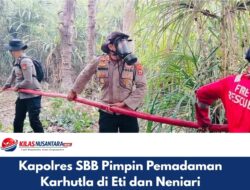 Kapolres SBB Pimpin Pemadaman Karhutla di Eti dan Neniari