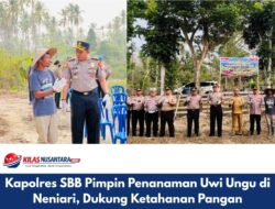 Kapolres SBB Pimpin Penanaman Uwi Ungu di Neniari, Dukung Ketahanan Pangan