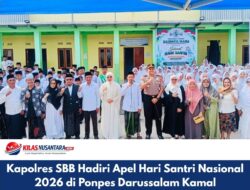 Kapolres SBB Hadiri Apel Hari Santri Nasional 2026 di Ponpes Darussalam Kamal