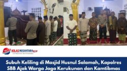 Subuh Keliling di Masjid Husnul Salamah, Kapolres SBB Ajak Warga Jaga Kerukunan dan Kamtibmas