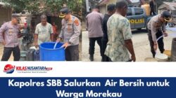 Kapolres SBB Salurkan Air Bersih untuk Warga Morekau