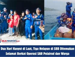 Dua Hari Hanyut di Laut, Tiga Nelayan di SBB Ditemukan Selamat Berkat Operasi SAR Polairud dan Warga