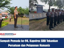 Sumpah Pemuda ke-98, Kapolres SBB Tekankan Persatuan dan Pelayanan Humanis